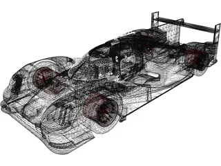 Porsche 919 3D Model