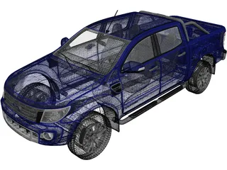 Ford Ranger T6 (2011) 3D Model
