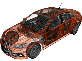 Holden Commodore VF SSV (2013) 3D Model