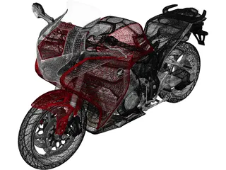 Honda VFR 1200 F (2015) 3D Model