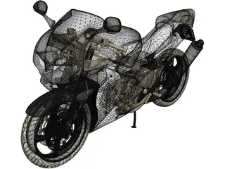 Honda VFR 800 Interceptor (1998) 3D Model