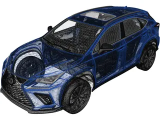 Lexus NX F-Sport (2017) 3D Model