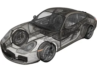 Porsche 911 Carrera (1997) 3D Model