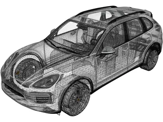 Porsche Cayenne S Hybrid (2010) 3D Model