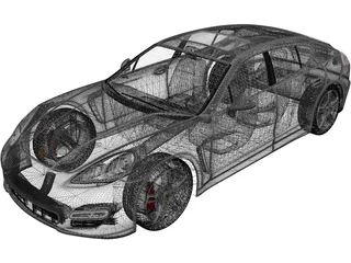 Porsche Panamera (2009) 3D Model