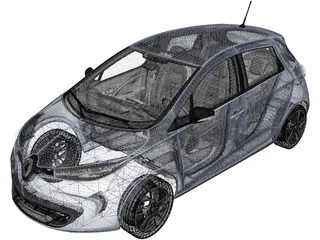 Renault ZOE (2013) 3D Model