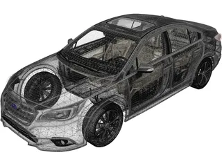 Subaru Legacy (2014) 3D Model
