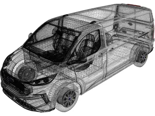 Ford Transit Custom Trend (2024) 3D Model