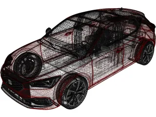 Seat Leon FR (2022) 3D Model