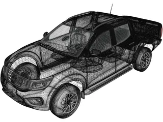Nissan Navara Double Cab (2015) 3D Model