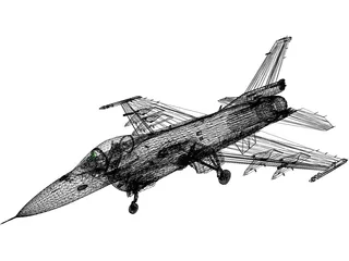 Mitsubishi F-2 3D Model