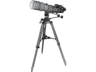 Telescope Space Hunter 3D Model