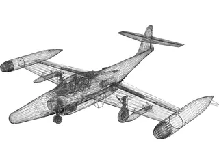 Northrop F-89 Scorpion 3D Model