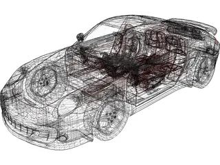 Porsche 911 Turbo (2007) 3D Model