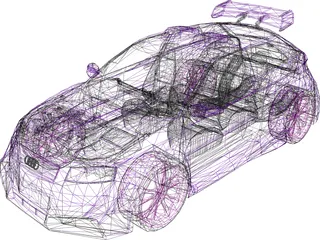 Audi A3 [Tuned] 3D Model