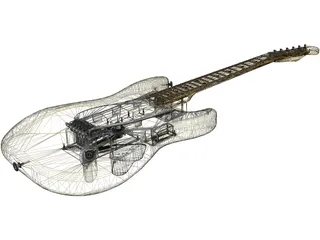 Fender YJM Nylon Stratocaster (1996) 3D Model