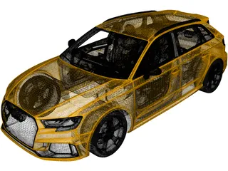 Audi RS3 Sportback (2018) 3D Model