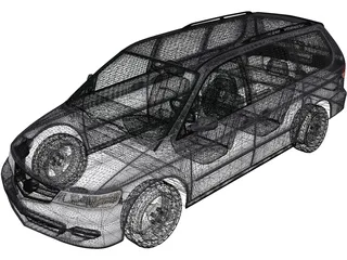 Honda Odyssey (2001) 3D Model