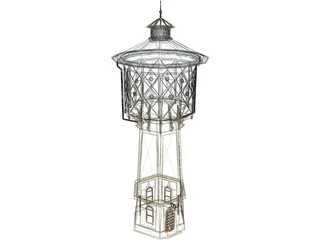 Water Tower 3D Model