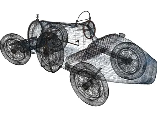 Bugatti Type 35 (1924) 3D Model
