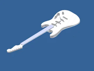 Fender Stratocaster Guitar Body 3D Model