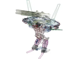 Armored Robot 3D Model