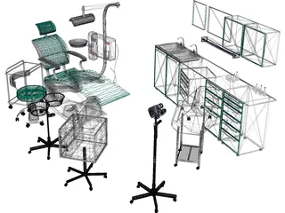 Dental Cabinet 3D Model