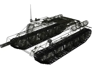 SU-122 3D Model