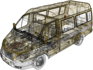 Gaz 3302 Gazel 3D Model