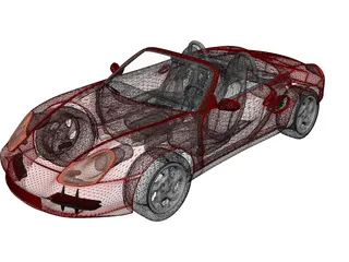Porsche Boxster (1997) 3D Model