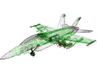 F-18F 3D Model