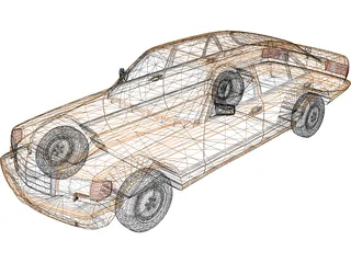 Mercedes-Benz SEL (1990) 3D Model