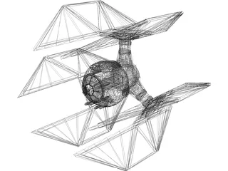 Star Wars Tie Defender 3D Model