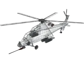 CAIC WZ-10 Gunship 3D Model