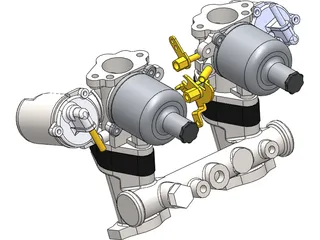 Carburetor SU HS2 3D Model