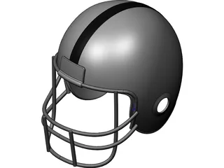 American Football Helmet 3D Model