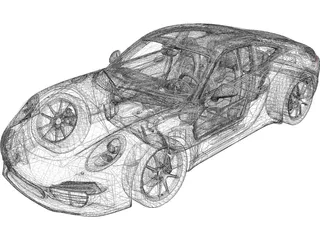 Porsche 911 Carrera S (2012) 3D Model