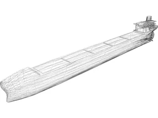 Oil Tanker 3D Model