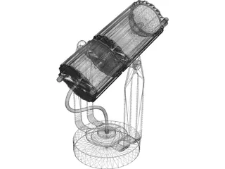 Spot Light Wall 3D Model