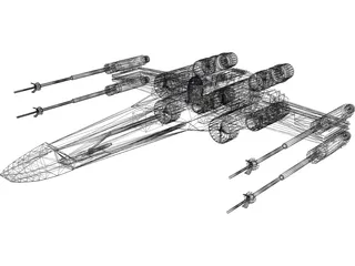 Star Wars X-Wing Starfighter 3D Model