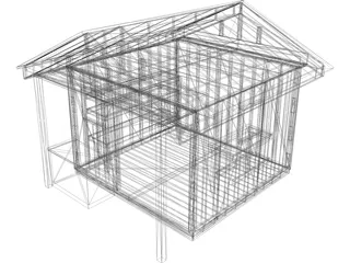 Shed [+Shelves and Table] 3D Model