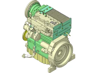 Deutz Turbo Diesel Engine (2011) 3D Model