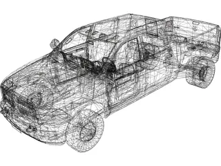 Dodge Ram 3500 Heavy Duty Mega Cab (2009) 3D Model