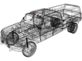 Ford F-350 Crew Cab 3D Model