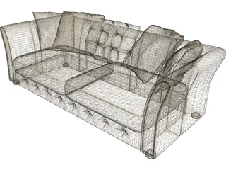 Sofa Small 3D Model