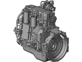 Cummins QSB4.5TAA Engine 3D Model