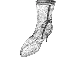 Woman Boot 3D Model