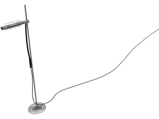Halogen Floor Lamp 3D Model