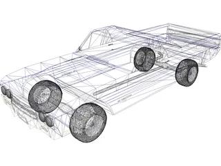 Chevrolet El Camino SS 454 3D Model