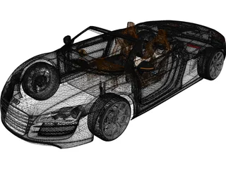 Audi R8 Spyder 3D Model